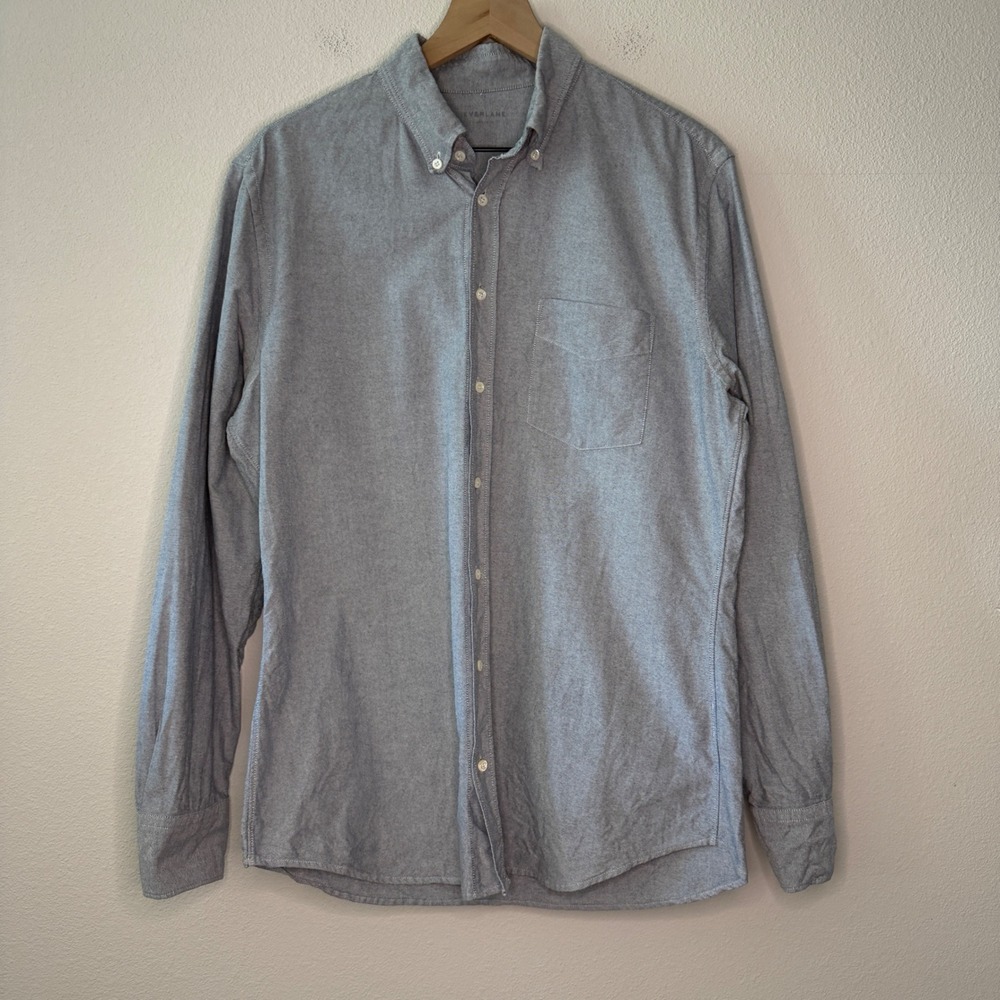 EVERLANE Mens Oxford Shirt Minimalist Normcore Classic Large